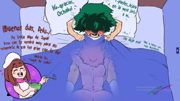 Hinatahyuga23 - Mina & Ochako's Insatiable Thirst for Midoriya's Massive Cock