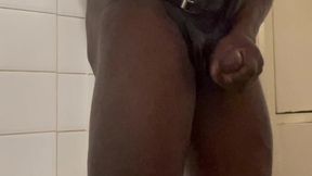 black muscle butt prostate wank