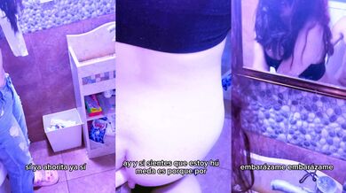 I FIND my FRIEND in the bathroom and we FUCK until I make her CREAMPIE