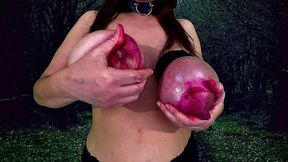 Tit Milking and Whipping Lipstick Areola
