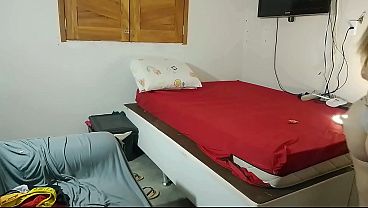 He went to the bathroom to help the hottie, and that ended up leading to a great fuck between them.