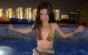 Picked up a Cutie in the Pool - She Made Me Cum in Three Minutes! - Katty West