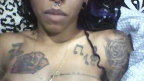 Hot Tattooed Woman in Topless