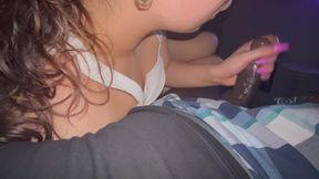 Interracial Handjob Ends With Sticky Hands