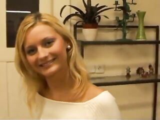 Breathtaking Blond Wench with Ideal Titties and Booty Gives Camera Chap a Oral sex