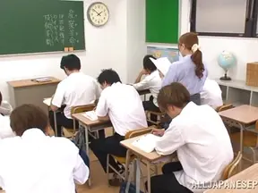Busty teacher Maria Yumeno gets her boobs felt up