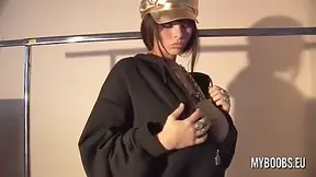Busty Babe In Hip Hop Style