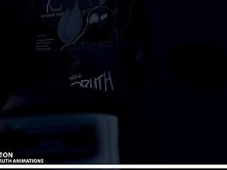 Reached His Peak, Syrl Dragon Hyper Macro Muscle Growth Animation