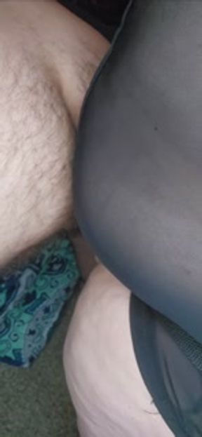 Wife fingers my ass then fucks me from behind with her strap on