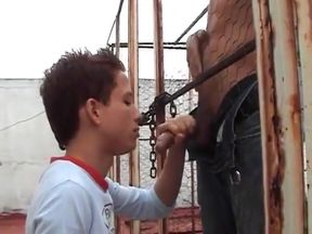 Twink Rooftop Bareback