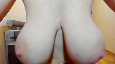 Myla Angel Boobs sucking, dripping milk, pussy play, masturbating with fingers, putting in black bra and panties!