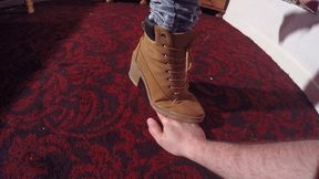 Hands & Fingers Trampled Under Sophie's Hard Boots CLOSE UP