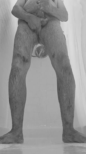 Stroking in the Morning Shower