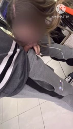 sucking one soft dick in the supermarket