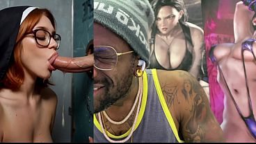 Tight Tits Ginger Nun Slut Sucking Off A Cummy Cock In A Glory Hole, AI Generated