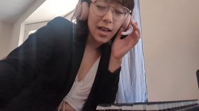 Masturbating with your hot coworker