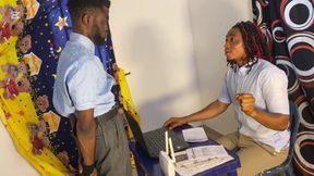 Teacher Headmaster and Student on a Show