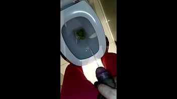 behind the scenes urinating, peeing, pissing, drinking, big-ass brunette with boyfriend dressed as a woman (sissy)