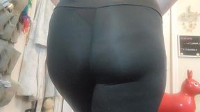 Fishnet Thong & Sheer Leggings