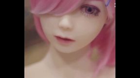 Soloboy Enjoys Re-Zero Ram and Rem Anime Cosplay Love Dolls