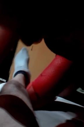 She sucks it like crazy with another dick in her ass