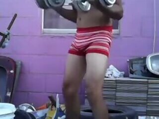 Jesus in boxer excited exercising compilation past videos