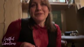 Lustful Libertines gets creampied by her cheating husband while his call is waiting