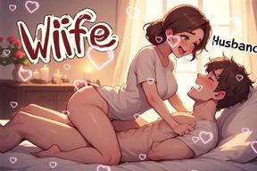 Passionate Anime Husband &amp; Wife Intimate Night - 2D Anime Romance