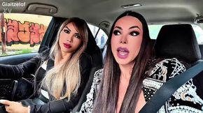 Latina Sexy Ts Liizzy Lanez Take Turns For Dick With Gia Itzel
