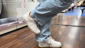 Itchy foot while out shopping