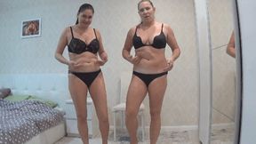 We play with our sexy belly ss