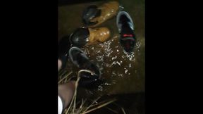 Sneaker Mudding together with a buddy
