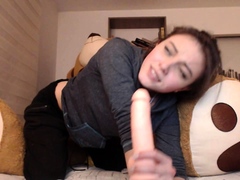 Amateur Webcam Teen Flashes Masturbates