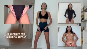 Aria Nicole Mesmerized For Haigure and Ahegao 1080p - Workout Instructor Made Dumb, Leotard, Workout Clothes, Full Nude Haigure Pose and Chanting Mesmerized, Tongue Out Multi-Angle