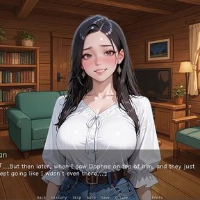 Hot Girl Fucked by Big White Cock- Ntr&#039;d by My Friend #9- Ai Porn Game
