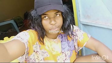 Sensual masturbation and cumshot from an African crossdresser