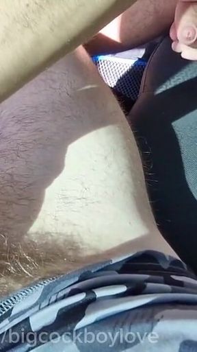 Hard Fucking on the Highway in the Tight Ass of a Young Student Without a Condom
