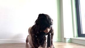 Pretty Trans Teen Deepthroats and Rides BBC Dildo