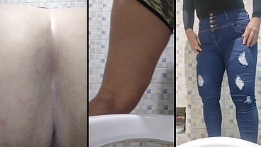 MADURA CULONA ORINANDO EN EL BAÑO DE UN HOTEL DE LIMA