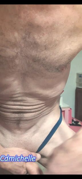 Crossdresser Michelle Found a Pair of Stepdaughters Panties Laying on Laundry Room Floor Had to Try Them on