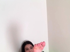 Maitresse Madelines solo foot fetish POV