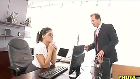 Caught Smoking At Work And Fucked In Her Ass