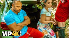 Pickup artist penetrates beautiful Sofia Lee making BF stay bored