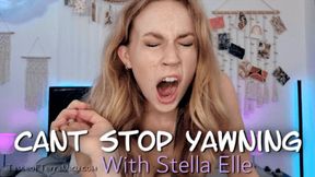 Can't Stop Yawning - Stella Elle - HD 720 WMV