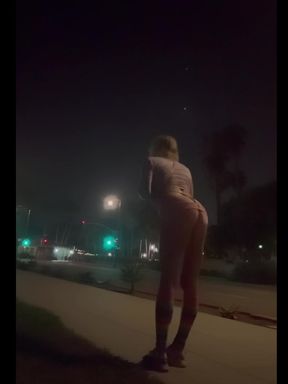 Street Walking Public Sissy Slut Thong Showing