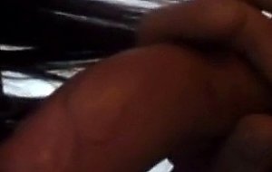 Latin tgirl takes massive facial