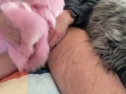 Pink Fur Masturbation
