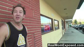 Picked up MILF Mellanie Monroe gets fucked and jizzed