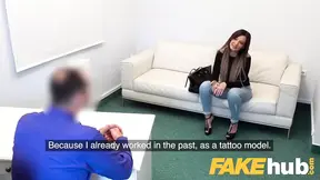 Hot Sex Sexy tattooed Ukrainian babe loves deepthroat and