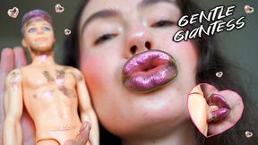Gentle Giantess Shiny Purple Metalic Dirty BJ kiss
